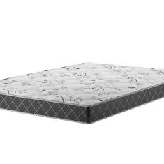 Colchão Espuma Viúva D23 14cm 1,88m 1,28m Double Face Mobi Xadrez Xadrez Preto