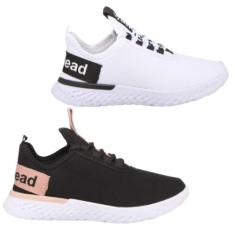 Kit 2 Pares Tênis Walk Leve e Confortável Academia - Neblink, Branco b