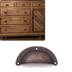 Kit 5 Puxador Para Móveis Modelo Concha Puxador Colonial - Telis Ferra