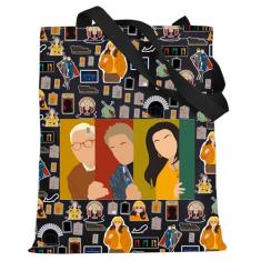 WZMPA Bolsa tiracolo Murders Building Mabel & Oliver & Charles Fans Gift Murder TV Show Bolsa de ombro Mercadoria de crimes reais, Bolsa para 3 pessoas, Large