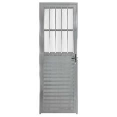 Porta de Alumínio Brilhante de Entrada Social Hale Esquadrias - Lado E