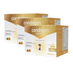 Kit 3 Condrigen Artro Colágeno Tipo 1 e 2 Frutas Amarelas 30 Sachês Ma