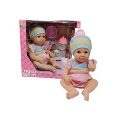 Boneca Diver New Born Brincar de Papinha - Menina - Divertoys Industri