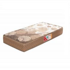 Colchão Solteiro Espuma D33 Turquesa 78cm x 188cm x 12cm Marrom Estamp