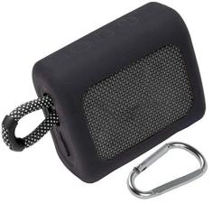 co2CREA Capa de Silicone Protetora Compatível com Alto-Falante Bluetooth Ultra Portátil Impermeável GO3 Go 3 Eco (Capa Preta de Silicone)