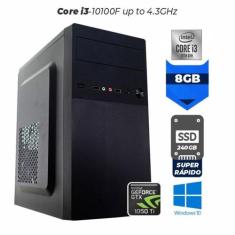 Computador Gamer Elo Intel Core i3-10100F Up to 4,3Ghz Cache 6MB Memór