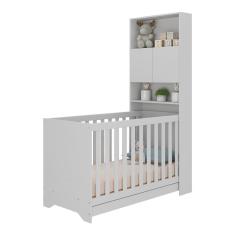 Berço 3 em 1 com Colchão e Armário 2 Portas Multimóveis MP4161