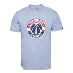 Camiseta New Era NBA Washington Wizars Manga Curta-Masculino