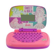 Brinquedo Laptop Minigame Infantil Educativo Barbie Bilíngue Candide -