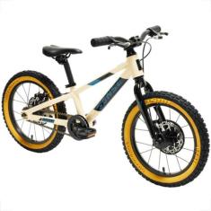 Bicicleta Infantil Sense Impact Aro 16 Grom Mtb Freio Disco, Creme