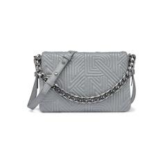 DKNY Desiree Bolsa transversal grande, Cinza escuro, One Size