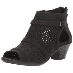 Easy Street Bota feminina Carrigan no tornozelo, preta, 6 GG, Preto, 6 X-Wide