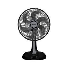 Ventilador De Mesa Oscilação Automática Turbo 30cm Premium Preto 110v