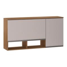 Armário Aéreo 120cm 2 Portas Basculantes C/Nichos Diana