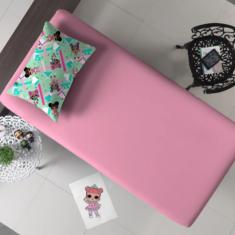 Jogo De Cama Solteiro Portallar Malha Misto 2pçs Lol Color/rosa Prisma