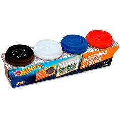 Hot Wheels - Massinha 4 Potes 50g