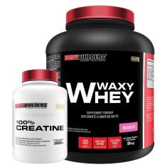 Kit Waxy whey 2kg + Creatina 300g - Bodybuilders-Unissex