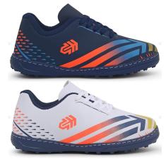 Kit 2 Pares de Chuteira infantil Society Tênis Escolar Crianças Solado Costurado Resistente-Masculino