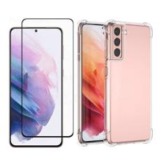 Capa Case Antiqueda Impacto Compatível Samsung Galaxy S21 Plus 6.7" + Película Vidro Temperado 3D