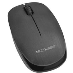 Mouse Sem Fio Multilaser 2.4 Ghz 1200 DPI Usb MO251 Preto, Preto