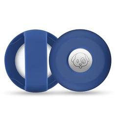 Suporte de Airtag para coleira de cachorro, capa de silicone Cibaabo compatível com Airtags da Apple para coleira de animais de estimação de 2 a 3 cm