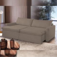 Sofá Cama Retrátil e Reclinável 260cm Marselha
