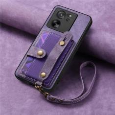 Capa de couro para cartões de pulseira, bolsa de bolso com alça para xiaomi note 13 pro 12 plus 12t 13t 11 lite x5 x4 pro x3, roxa, para redmi note11pro