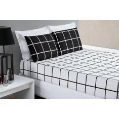 Jogo de cama austin king 3 peças micropercal 200 fios oferta - SAFIRA 