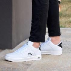 Tênis Estilo Retrô Sneaker Runway Sportwear Masculino, 39, Branco, Pre