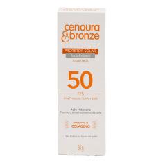 Protetor Solar Facial Cenoura & Bronze FPS50 com 50g 50g