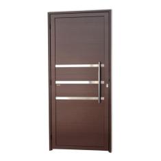 Porta Lambril com Friso com Puxador Super 25 210cm x 80cm Brimak Corten