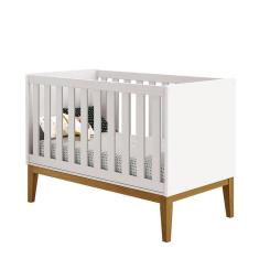 Berço Americano New Classic Branco Com Pés Madeira - Reller