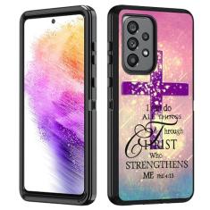 BWOOLL Capa para Samsung Galaxy A73 5G, capa resistente 3 em 1 híbrida de policarbonato rígido e silicone macio à prova de choque capa de proteção contra quedas para Samsung Galaxy A73 5G 6,7