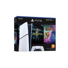 Console PlayStation 5 Digital Slim Branco 1TB + Returnal e Ratchet e C