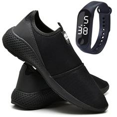 Tênis Sapatilha Conforto Academia Fitness + Relógio