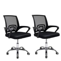 Kit 2 Cadeiras Escritório Giratória Computador Ergonômica - Digo.Casa