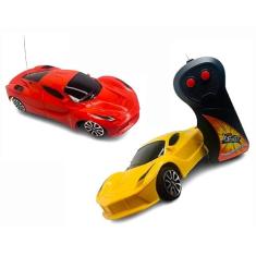Carrinho de Controle Remoto Fast Driver Power Turbo 3 Funções Esportivo Brinquedo Escala 1:24