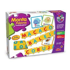 Brinquedo Pedagógico Monta Palavras, Elka, Multicor