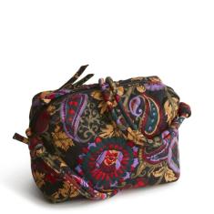 Vera Bradley Bolsa tiracolo Blake de algodão premium, Midnight Garden Paisley