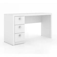 Escrivaninha 03 Gavetas Reversível Me4102 Branco Branco - TECNO MOBILI