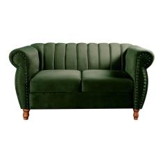 Sofá Realeza Namoradeira Chesterfield Decoração Vintage Retrô