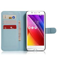 Capa ASUS ZenFone MAX/Zc550 KL, capa carteira flip de couro PU premium com compartimento para cartão, suporte e fecho magnético [capa interior à prova de choque de TPU] Compatível com ASUS ZenFone