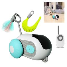 Brinquedo de Gato Pet Carrinho Controle Remoto USB Bateria Recarregavel Interativo Diversao Entretenimento Lazer Animal de Estimaçao