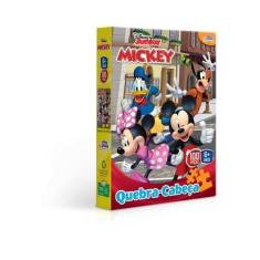 Quebra cabeça mickey 100 peças toyster