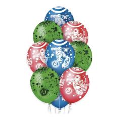 Balão Vingadores Premium - 12 Polegadas - 10 Unidades