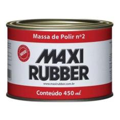 MASSA DE POLIR Nº2 490G MAXI RUBBER POLIMENTO AUTOMOTIVO CORTE MÉDIO R