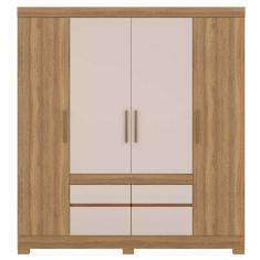Guarda Roupa Demobile Bilbao 4 Portas 4 Gavetas 79CB