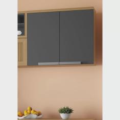 Armário Aéreo de Cozinha 80cm 2 Portas New Porto 100% Mdf Itatiaia