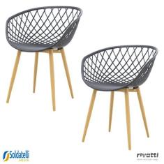 Kit 2 Cadeiras Clarice Várias Cores - Rivatti