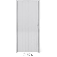 Porta Sanfonada PVC Plastilit 0,70x2,10m Cinza